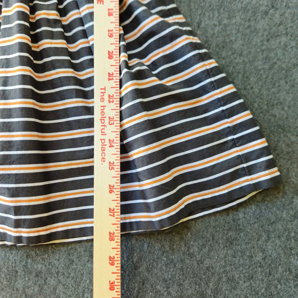 Melrose and Market Girls Square Neck Dress Cotton Sz Medium Classic Nautical EUC